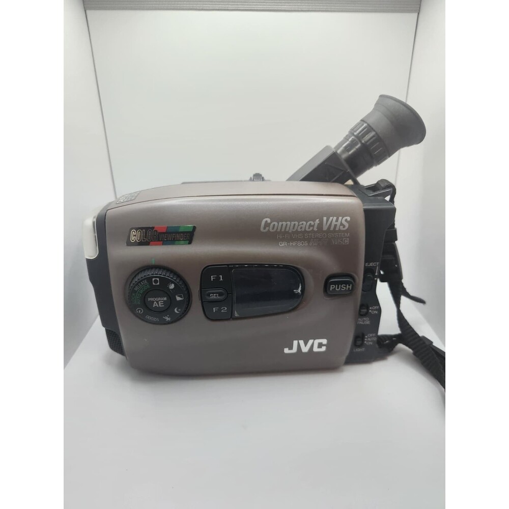 JVC GR-HF805 Compact VHS Camcorder Hi-Fi Stereo – Color Viewfinder – Untested